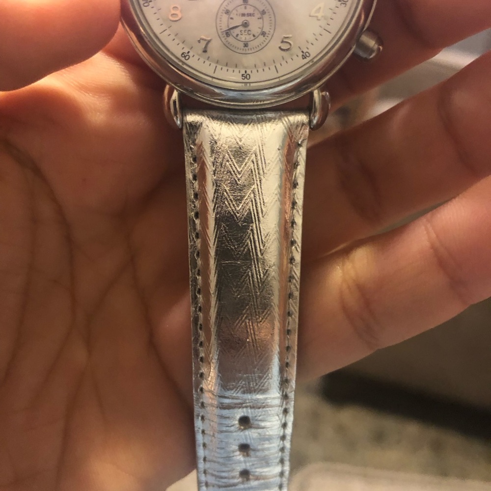 Authentic Michele CSX Chronograph White MOP Dial Watch - Picture 5 of 12